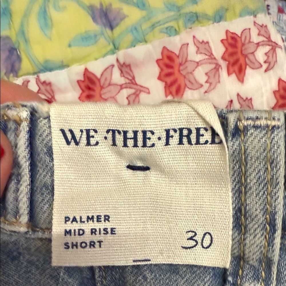 We The Free Light Blue Jean Shorts - Picture 3 of 15